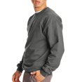thumbnail image 2 of Hanes 10 oz ULTIMATE COTTON Fleece Crew Charcoal Heather XL, 2 of 5