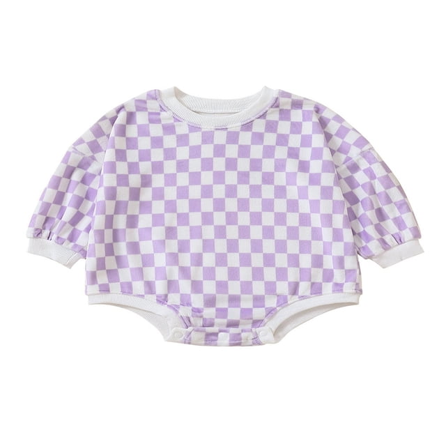 Combinaison à Manches Longues pour Bébés Filles, Barboteuse pour Nourrissons Garçons, Imprimé de Lettres « French Fries », Combinaison Chandail en Molleton Gris 6-12 Mois