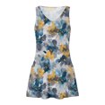 thumbnail image 4 of Ovzne Robes d'Été pour Femmes 2025 Robe Femme Robe Décontractée pour Femmes avec Poches Robe Bohème d'Été de Plage Robe T-Shirts Robe à Col en V Robe Débardeur Ample Robes Grande Taille Robe Maxi Imprimée Liquidation, 4 of 7