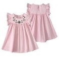 thumbnail image 2 of Qudderr 1-7 Ans Petites Filles Robes en Coton pour Tout-Petits Enfants Robe Sans Manches Décontractée Bébé Été Robe d'Été Imprimée pour Filles, 2 of 8