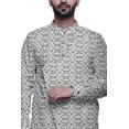 thumbnail image 3 of Atasi Kurta Pyjama de Fête pour Hommes, Col Mandarin, Ensemble Ethnique Imprimé Kurta, 3 of 3
