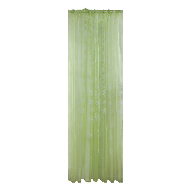 WIFKLSIIPG 1PCS Christmas Snowflake Curtain Tulle Window Treatment Voile Drape Valance