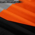 thumbnail image 4 of Set of 4 Throw Pillow Covers Modern Abstract Stripe Simple Geometric Acrylic Bold Decorative Pillow Cases Home Decor Square 16x16 Inches Pillowcases(Black Grey Orange), 4 of 5