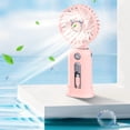 thumbnail image 1 of Chmadoxn Fan, Ceiling Fan, Desk Fan, Portable Fan Handheld Fan 5000 MAh Long Battery Life Fast Charge Digital Display Power Bank 2-in-1 Mini Fan Small fan, 1 of 8