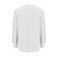 thumbnail image 3 of Meichang Women Tops Plus Size Square Neck Puff Long Sleeve Shirts Ribbed Knit Pullover Solid Loose Fit Side Slit Hem Blouses Business Casual Spring Tops, 3 of 5