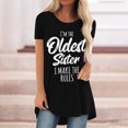 thumbnail image 2 of Pompotops Femmes Mode Casual Impression Chemises Manches Courtes Tee-Tops Tunique Blouse, 2 of 4