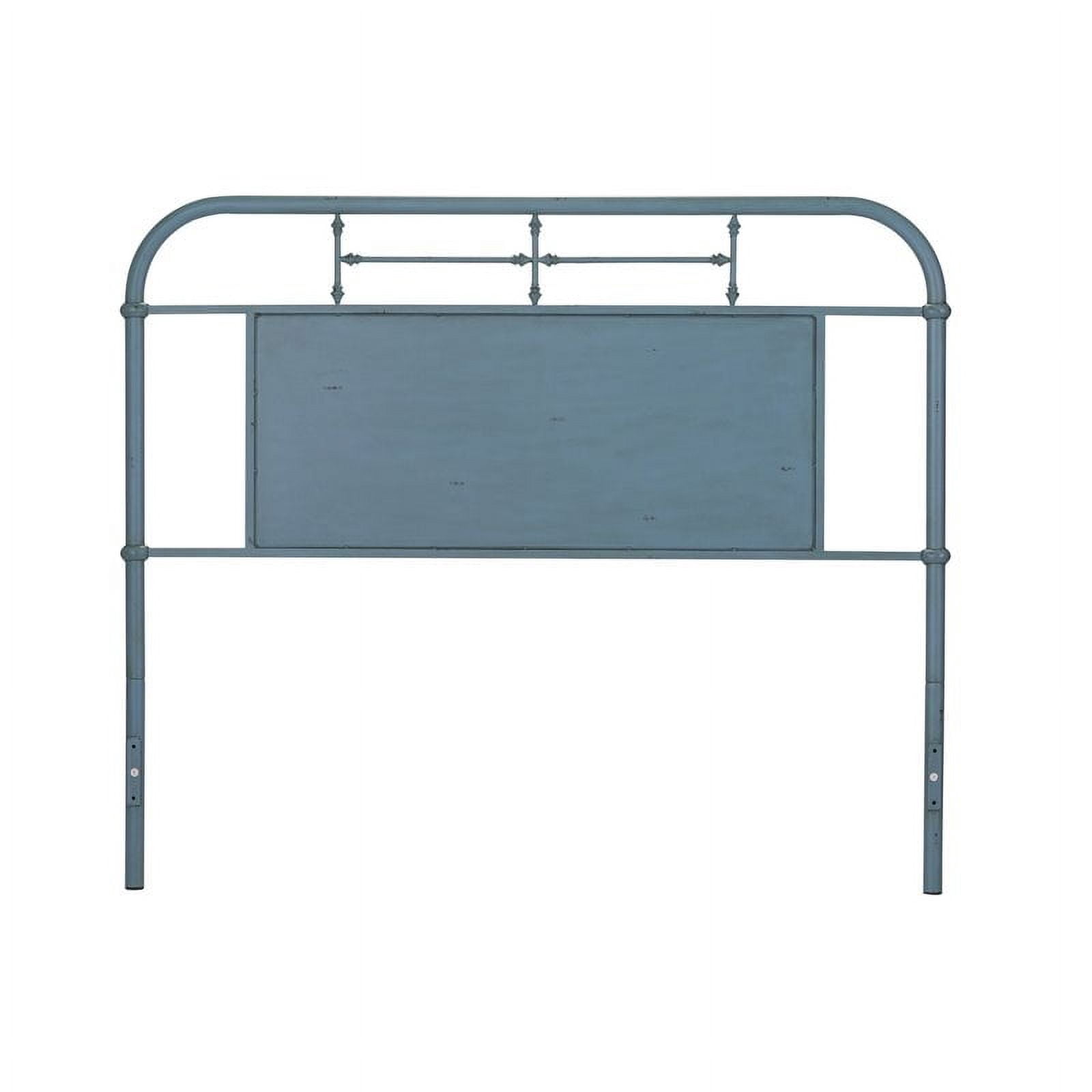 Liberty Furniture Vintage Series Queen Metal Headboard - Blue