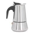 thumbnail image 2 of Large Capacity Stainless Steel Moka Pot Drip Coffee Maker Pot Elegant Design Fast Brewing for Home, 2 of 7