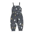 thumbnail image 2 of Rompers EGNMCR pour Enfants Combinaisons Bébé Fille Été Imprimé Bretelles Pantalon avec Poches Kid Rompers, 2 of 9