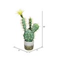 thumbnail image 3 of Vickerman FH192501 18 in. Green Potted Cactus Plastic Planter Pot, 3 of 3