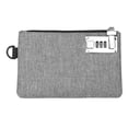 thumbnail image 1 of Lockable Money Bags Durable Nylon Lock Bank Bag Coin Bag, Storage Cash Bag for Jewelry, Passport, Credit Cards, Portable Money Bags Sturdy Reusable Pouch with Password Lock, 1Pc(Grey,8.2x5.3"), 1 of 9