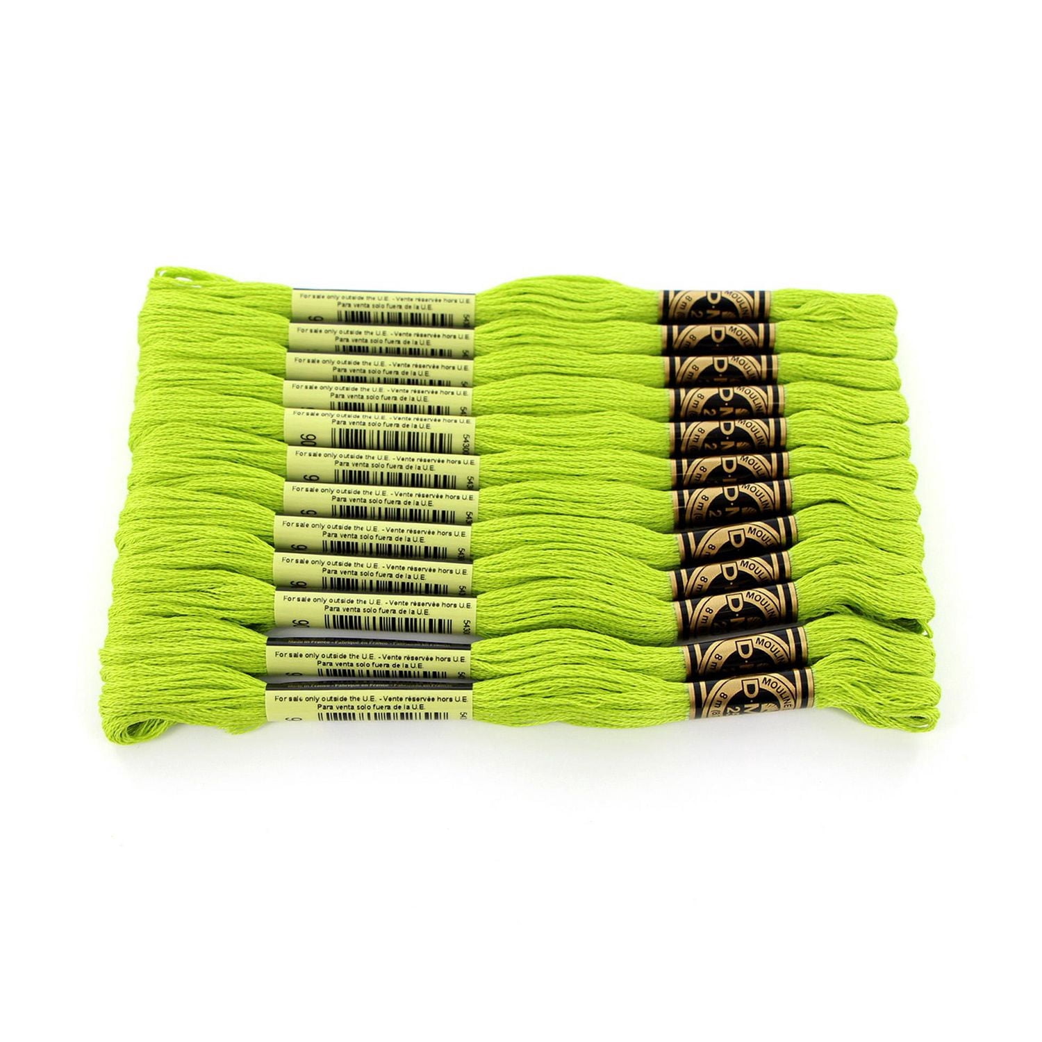 DMC à 6 brins fil à broder en coton 8 m (8.7 yd), vert