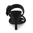 thumbnail image 4 of BLISSFUL STEP Women's Buckle Stiletto Heels Slide Sandals, 4 of 7