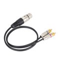 thumbnail image 3 of XLR TO     Splitter,   Wire Splitter Professional   Equipment 1 XLR Female Plug To 2   Male Plugs Cable   Splitter  For Outdoor For Home, 3 of 8