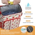 thumbnail image 2 of Retro Floral Rustic Print Backpack Cooler - 20L Leakproof & Easy to Clean, Ideal for Students and Families, 2 of 5