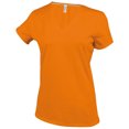 thumbnail image 1 of Kariban T-Shirt à Manches Courtes Col en V pour Femmes, 1 of 2