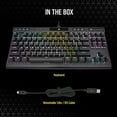 thumbnail image 3 of CORSAIR CHAMPION Series K70 RGB TKL - Clavier - Rétroéclairé - USB - Commutateur de Touches : CORSAIR OPX RGB - Noir, 3 of 9