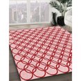 thumbnail image 3 of Ahgly Company Tapis Rectangulaire Lavable en Machine Intérieur Transitionnel Rouge Clair Rose, 8 Pieds x 10 Pieds, 3 of 7