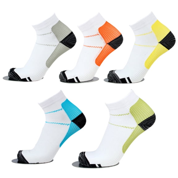 5 Paires de Chaussettes de Compression Basses Respirantes pour Course à Pied