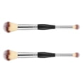 thumbnail image 2 of KAKOWELY 2 Pcs Brosses à Mélanger à Double Extrémité pour Femmes, Pinceaux à Poudre Libre, Outils Cosmétiques, 6.89"X0.79"X0.79 Pouces, 2 of 4