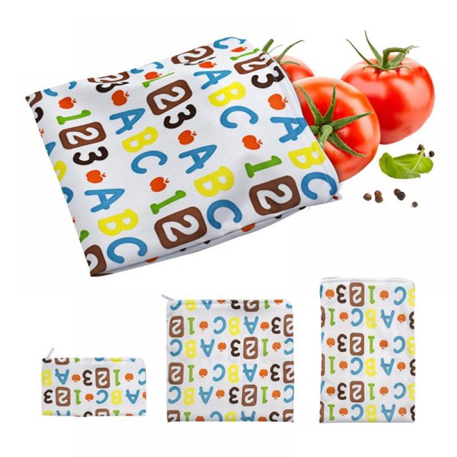 MesaSe 3-Pack Reusable Sandwich & Snack Bags Zipper Safe Snack Bags For Preserves Treats And Sandwich Storage Containers