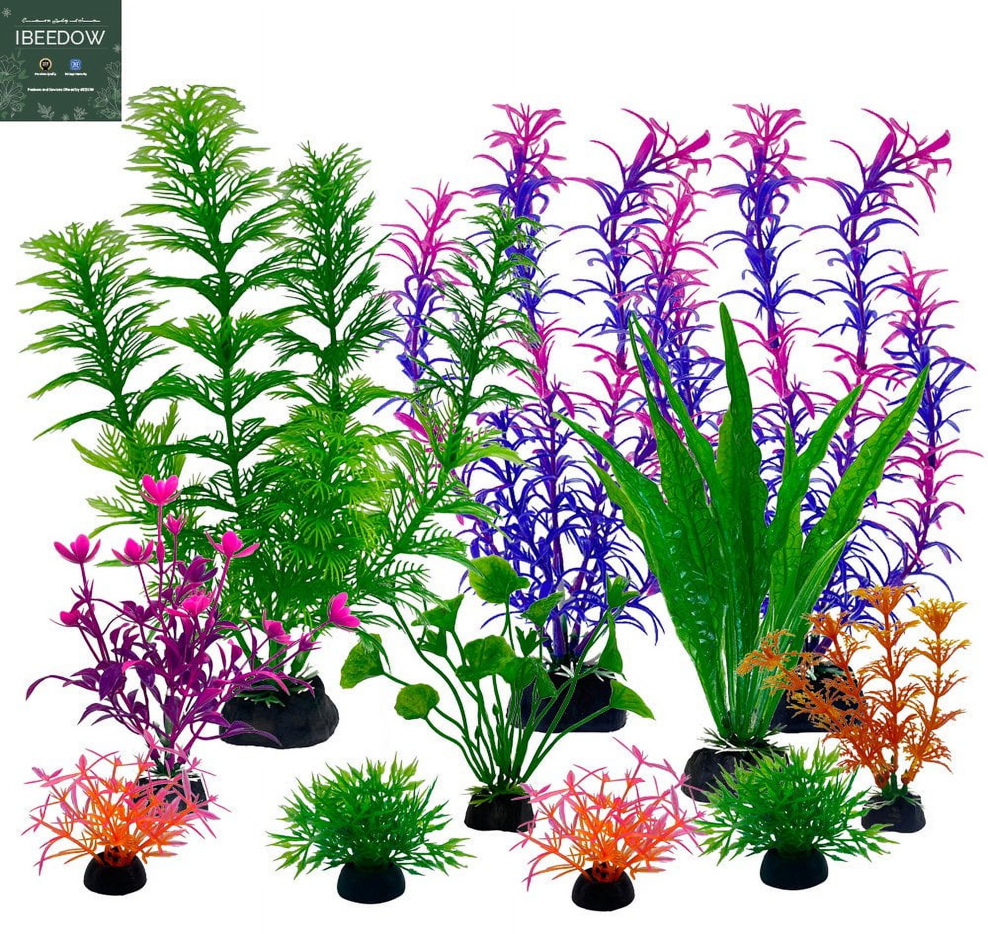 CHOK Fish Tank Decorations Plants  11pcs Aquarium Decorations Plants  Fish Aquarium Decor Artificial Plant  Fish Aquarium Accessories