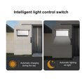 thumbnail image 4 of Tignapoo Solar-Powered Outdoor Motion Sensor Wall Light with Intelligent Light Control, 60 LED Garden Lamp, IP65 Waterproof, 1200mAh Battery, White Light, Square Design, 4 of 7