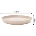 thumbnail image 3 of Dvruxg Wheat Straw Dinner Plates Set of 4, Microwave Safe Plastic Plates, Stackable Tableware for Family Meals & Parties, 3 of 5