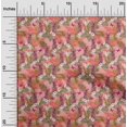 thumbnail image 2 of oneOone Velvet Light Pink Fabric Tropical Sewing Material Print Fabric By The Yard 58 Inch Wide, 2 of 5