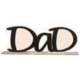 thumbnail image 1 of DOLITY Dad Picture Frame Photo Holder, Father's Day Photo Frame, Dad/Papa Letter-Shaped Black Dad, 1 of 9