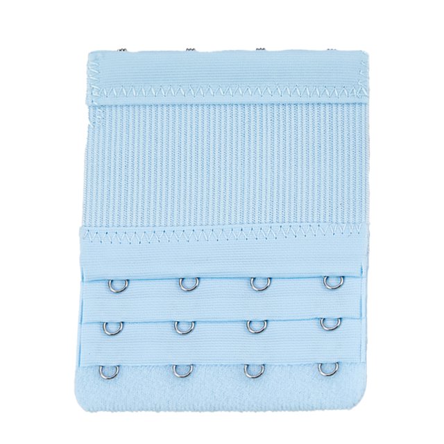 Extenseurs de Bretelles Respirants 3 Rallonges de Bretelles pour Rangées 4 Crochets Accessoires de Brassière Réglables Clips de Remplacement sous-Vêtements Bleu Clair