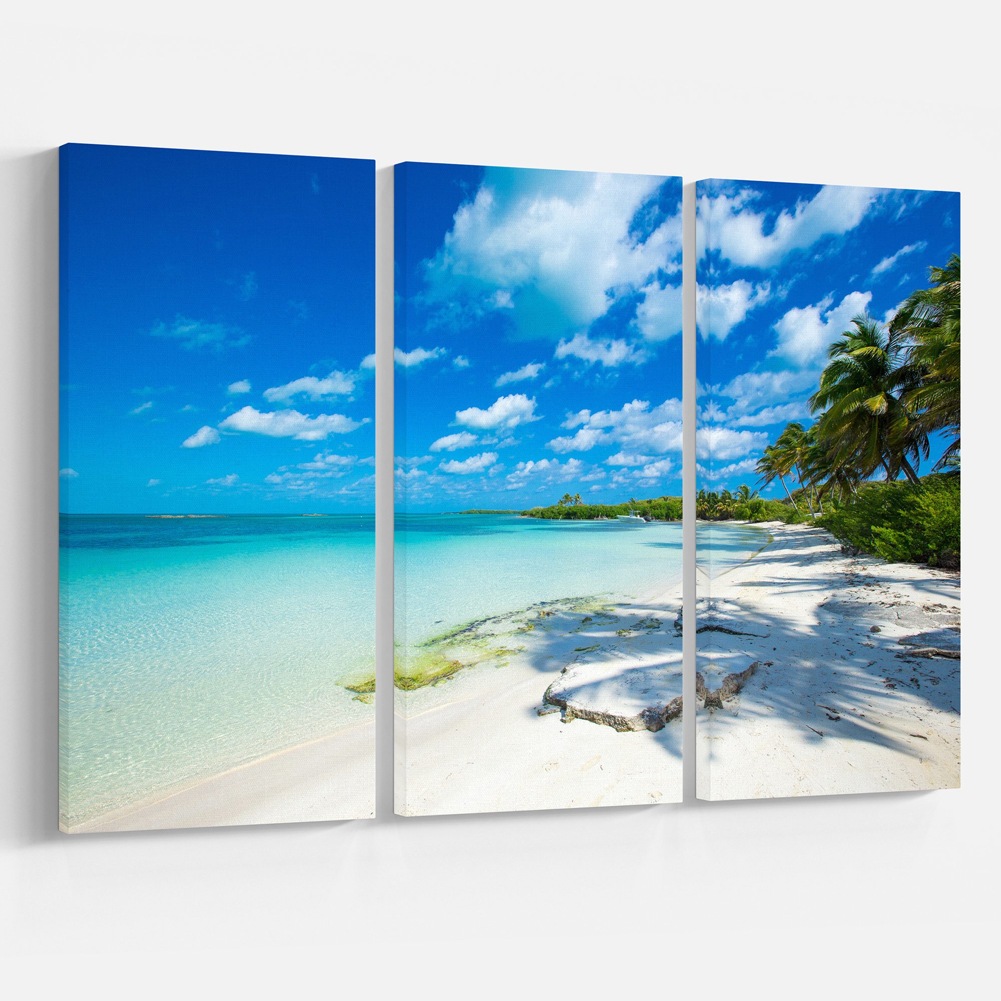 Tableau moderne imprimée sur toile Design Art Plage tropicale