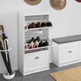 thumbnail image 3 of SoBuy FSR94-W, 3 Drawers Shoe Cabinet Shoe Rack Shoe Storage Cupboard Organizer Unit, 3 of 6