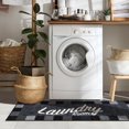 thumbnail image 4 of Tapis damier classique à sous-couche en caoutchouc de la collection Laundry, 4 of 9