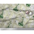 thumbnail image 3 of Soimoi Rayon Fabric Fish & Ship Ocean Printed Craft Fabric by the Yard 56 Inch Wide, 3 of 3