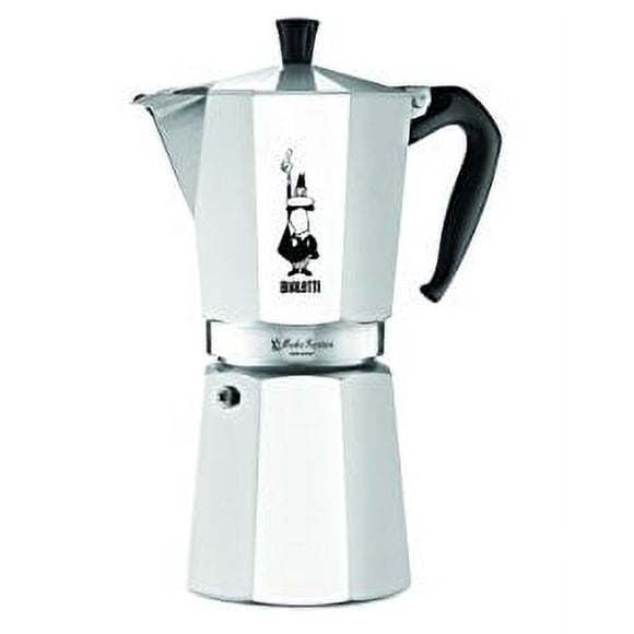 Bialetti Pot Moka Express, 12 Tasses, Aluminium Argent