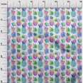 thumbnail image 3 of oneOone Tissu Polyester Spandex Bleu Clair Ananas Matériel de Robe Tissu Imprimé Tissu au Mètre 56 Pouces de Large, 3 of 4
