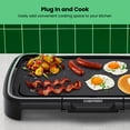 thumbnail image 3 of Chefman All-Purpose 10" x 20" Nonstick Extra-Large Griddle, Black, 3 of 6