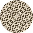 thumbnail image 1 of Ahgly Company Tapis d'Intérieur Lavable à la Machine, Carré, Transitionnel, Brun Café, Tapis de Zone, 3 Pieds Carré, 1 of 7