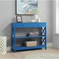 thumbnail image 4 of Convenience Concepts Oxford Table Console à un Tiroir, Fini Bois Bleu, 4 of 10