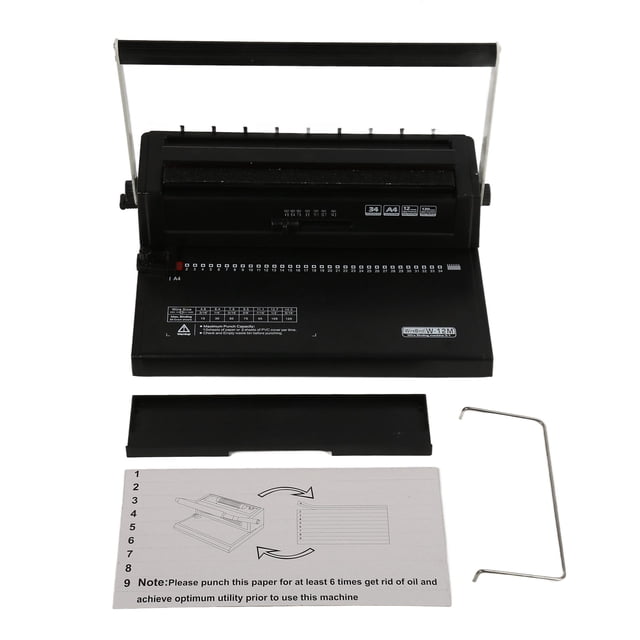 <p>Binding Machine§spiral Coil Binder Machine§hole Punching Binder§coil Binder§coil Binding Machine§34 Hole Binding Machine Binding Machine 2 Coils 34 Hole 12 Sheets Punching
