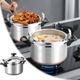 thumbnail image 2 of Mupvlun 3L Pressure Cooker - Aluminum Alloy Pot, Lightweight & Portable Flat Bottom Pot, Family Small Pressure Cooker with Two Handles for Stewing Vegetables Rice Soup Stewing Meat Grey, 2 of 7
