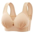 thumbnail image 1 of DPTALR Woman's Embroidered Glossy Comfortable Breathable Bra Underwear No Rims, 1 of 8