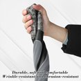 thumbnail image 4 of Gray D Shape Car Steering Wheel Cover Wood Grain Design Breathable Non Slip Steering Wheel Protector Universal Fit For Most Vehicles 14.96X14.96 Inch 1.08 Lb, 4 of 6