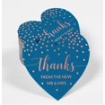 thumbnail image 2 of Inkdotpot Pack Of 50 Real Rose Gold Foil Paper Tags Thanks From The New Wedding Favor Hang Tags, 2 of 6