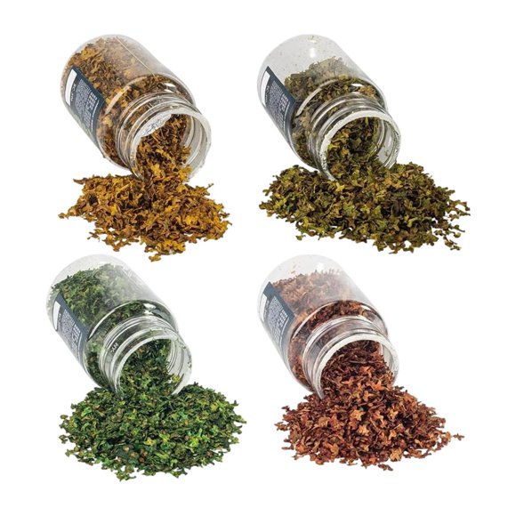 Yinanstore Miniature Leaves 4 Colors Simulation for Model Scene Diorama Micro Landscape 56ml bottled
