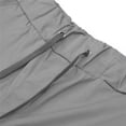thumbnail image 4 of Men‘s Solid Color Pocket Elastic Waist Drawstring Track Shorts SweatShorts Summer Casual Sports Shorts, 4 of 8