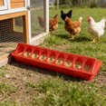 thumbnail image 3 of Automatic Poultry Feeder Trough for Chicks Quail Small Birds Feed Dispenser Adjustable Durable Plastic Outdoor Bird Care Tool, 3 of 4