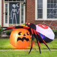 thumbnail image 2 of Costway Araignée Gonflable 5 x 4,6 Pi avec Citrouille, Décoration d'Halloween à DEL Éclairée avec Lumière Rotative Colorée, 2 of 8