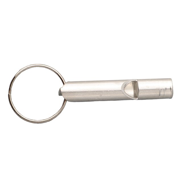 Mini Survival Metal Whistle Distress Pet Training Feeding Helper Silver